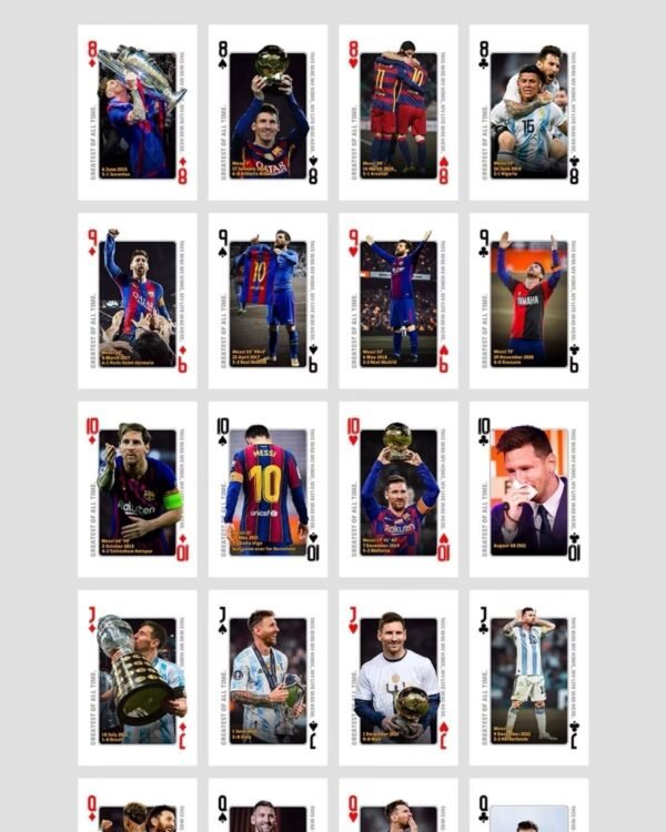 Messi Career Tribute Luxury Playing Cards - Image 10