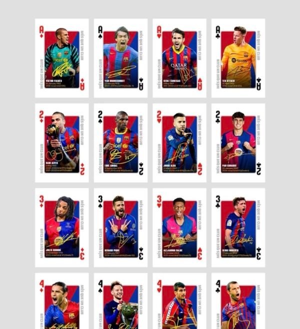 Barcelona Legends Commemorative Playing Cards - Image 6
