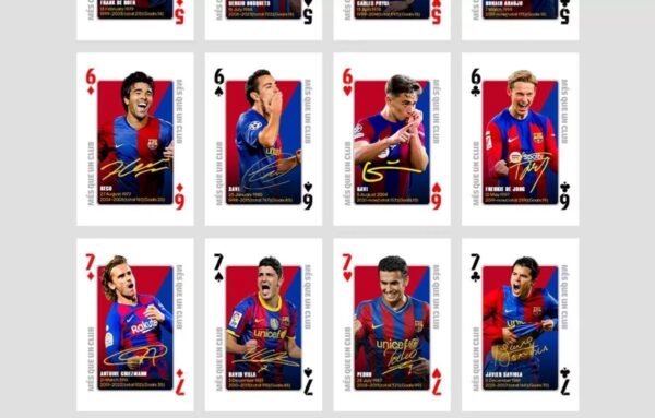 Barcelona Legends Commemorative Playing Cards - Image 8