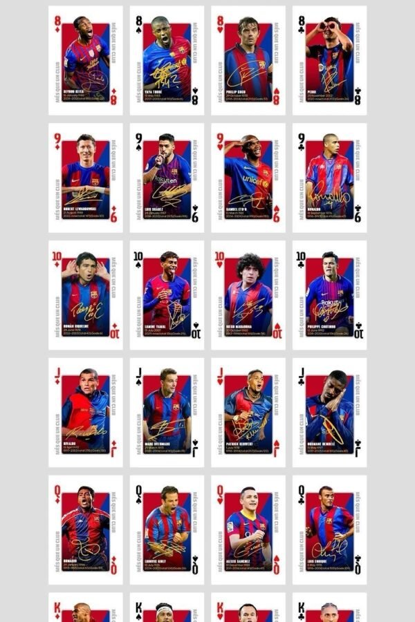 Barcelona Legends Commemorative Playing Cards - Image 9